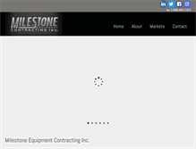 Tablet Screenshot of milestonecontracting.com